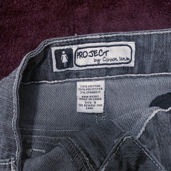 Project by Carbon Denim grey denim mini skirt - Picture 3 of 3